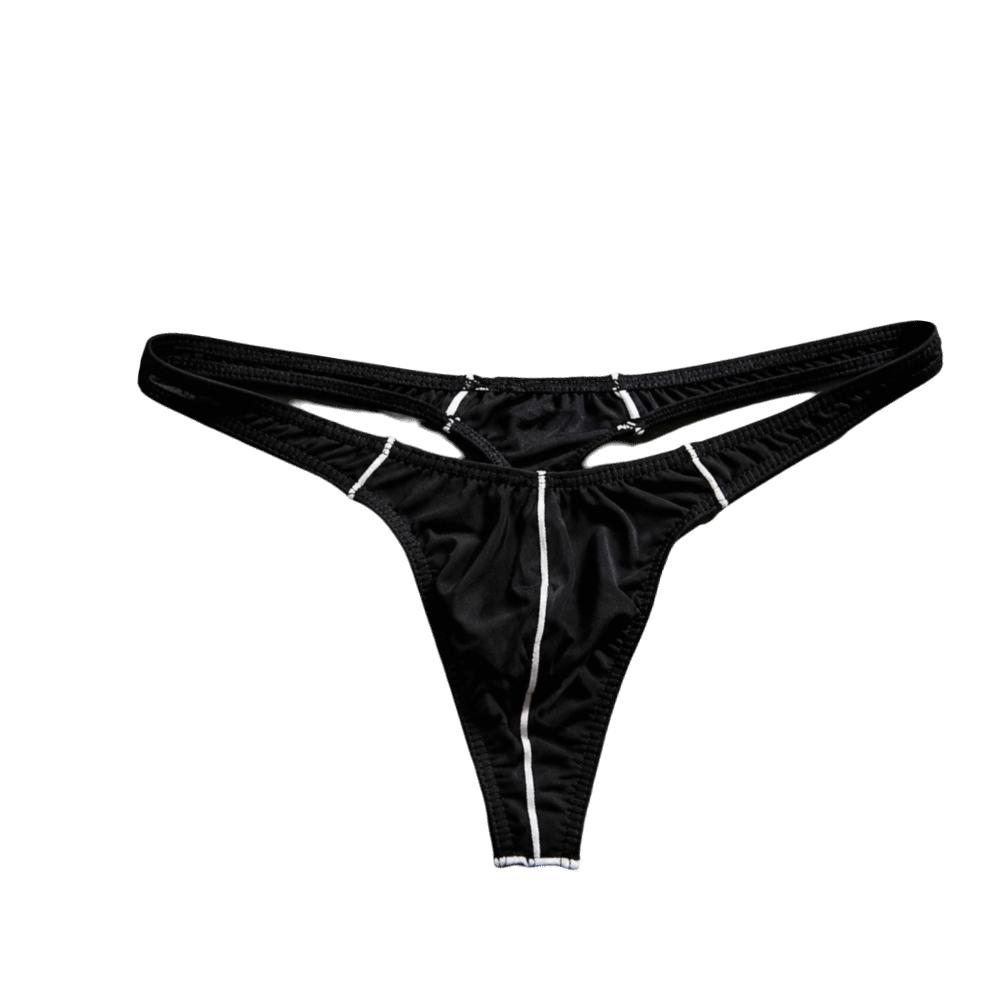 Seamless Men Underwear Low Waist T-back Briefs Simple Men's Thong Daily Wear