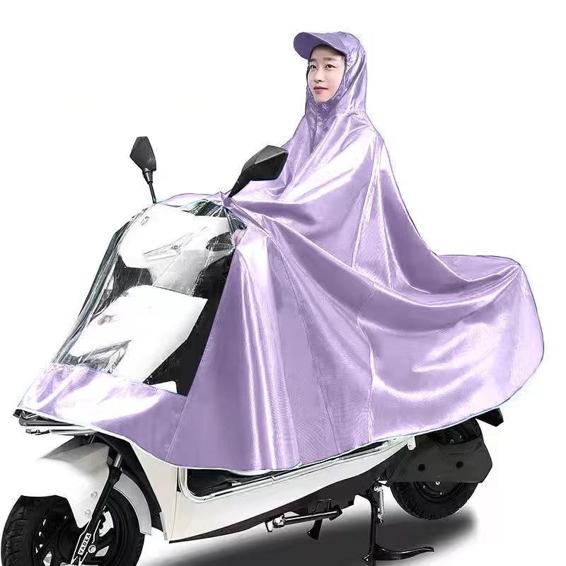 Raincoat for Electric Vehicles, Enlarged and Thickened Motorcycle Poncho for Two or One Person, Suitable for Men and Women, Storm-Proof, Full-Body