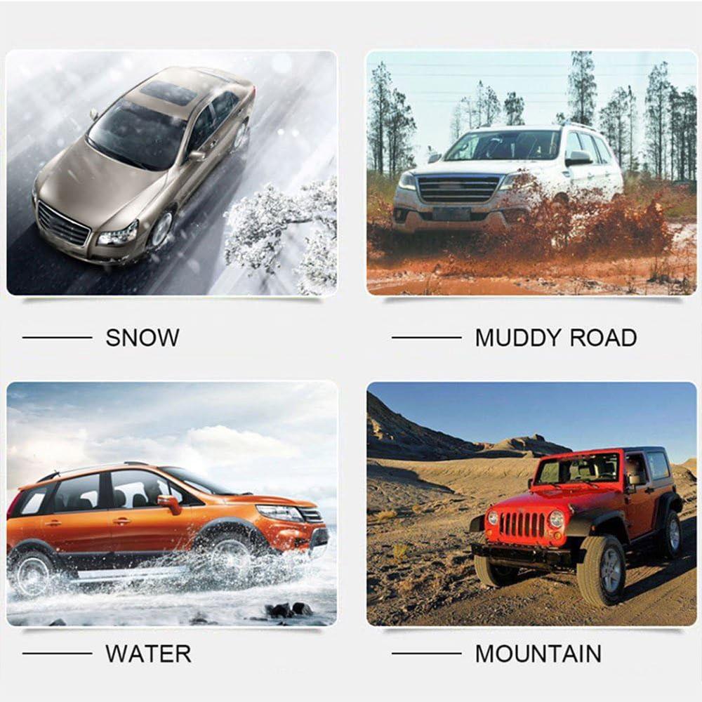 10-50PCS Anti Skid Snow Chains Car Winter Tire Chains Double Grooves Emergency Outdoor Snow Tire Wheels Protector Accessories