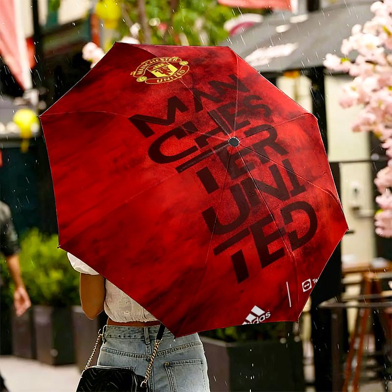 Football United F.C Print Umbrella Automatic Opening/ Closing - Portable Foldable Design - Daily use for Travel/Outdoor - Gift for Birthday