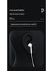 PISEN 3,5-mm-Semi-In-Ear-Kopfhörer mit Kabel für Apple- und Android-Geräte