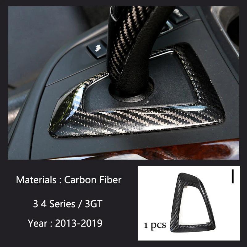 ABS Carbon Fiber Center Console Lid Armrest Box Trim Protective Cover For BMW 3 4Series3GT F30 F31 F34 F36 320i Car Accessories