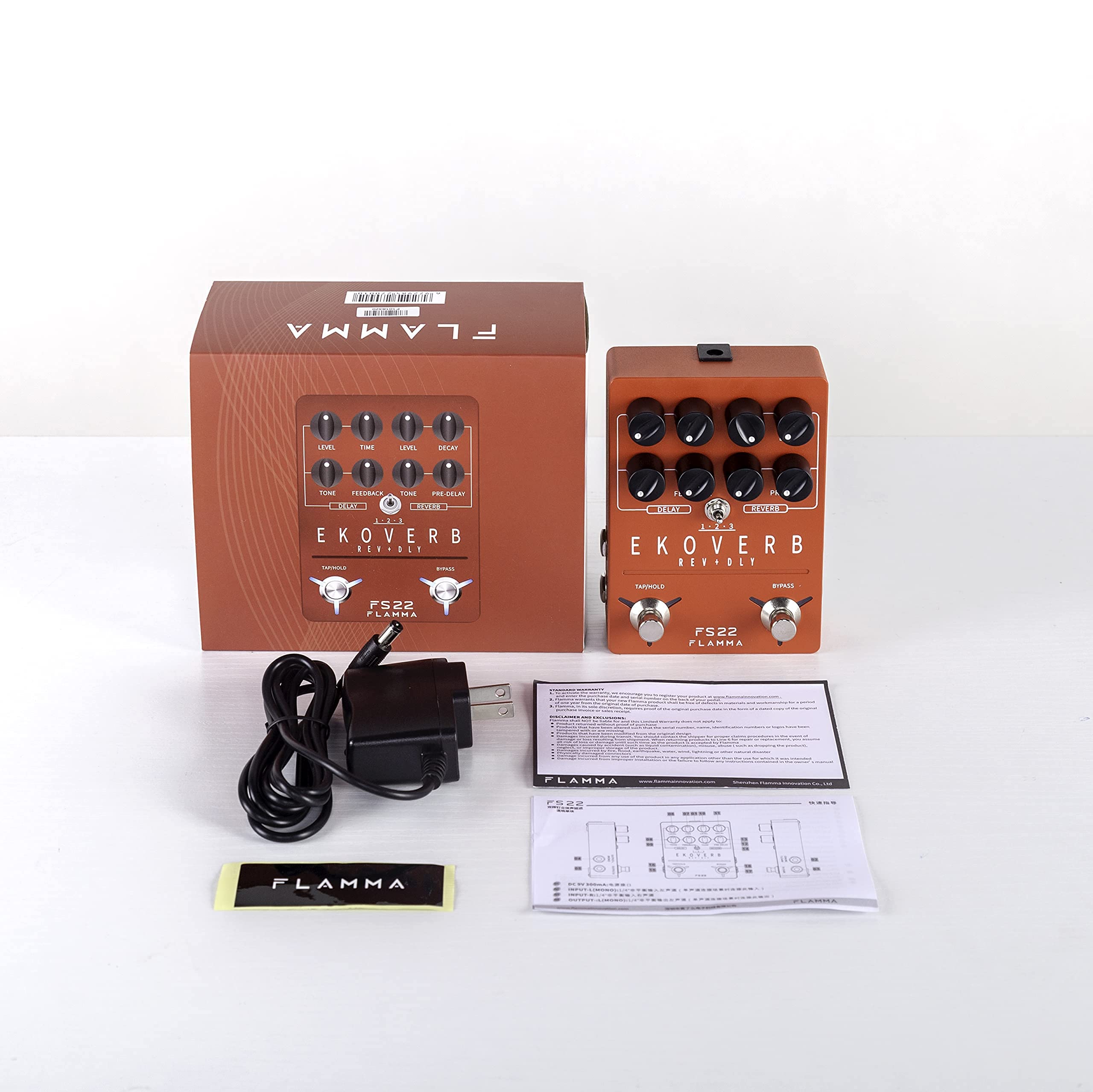FLAMMA EKOVERB エフェクター FS22 Flamma FS22 Delay & Reverb – Thomann Polska
