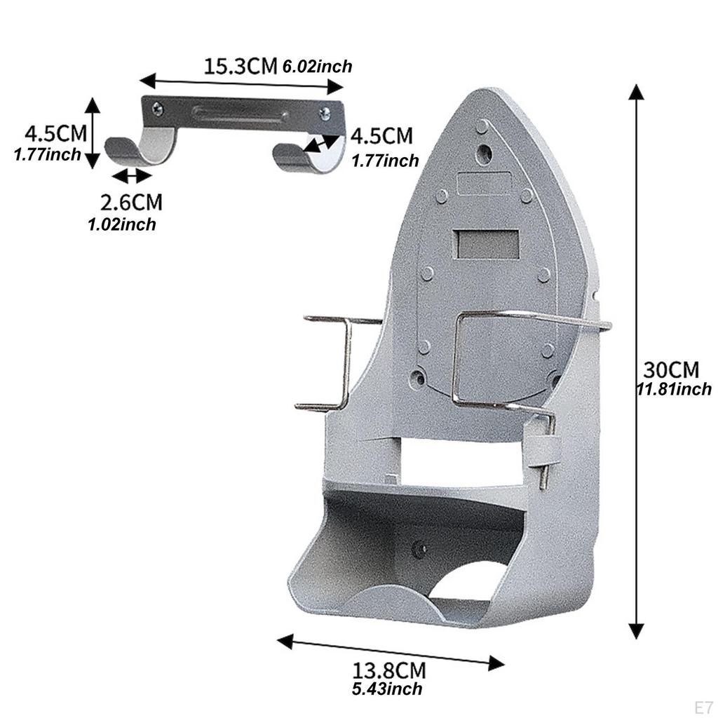 Ironing Board Hanger Rack Lightweight Compact Easy to Install Storage Organizer Wall