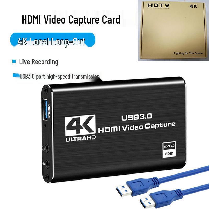 USB 3.0 HDMI HD Video Capture Card for Mobile and PC Gaming, Live Streaming, Recording, 2131 Chip Compatible HDTV Capture