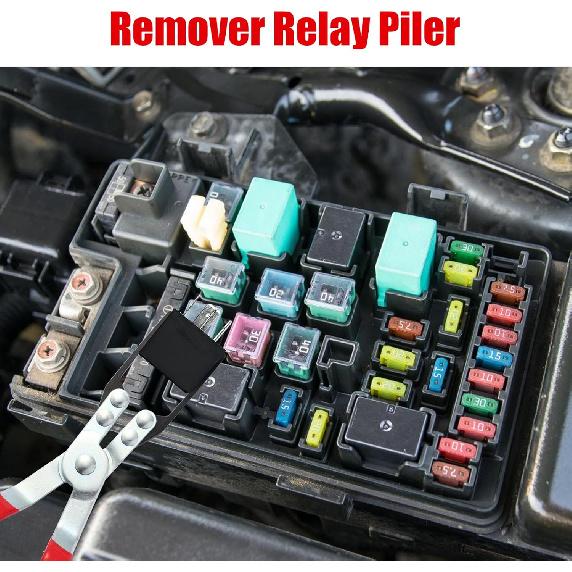 Aleric Relay Puller Pliers and Relay Fuse Remover Tools, 6 Pack, Automobile Fuse Puller Pliers, Car Fuse Puller, Fuse Removal Tool, Relay Pliers