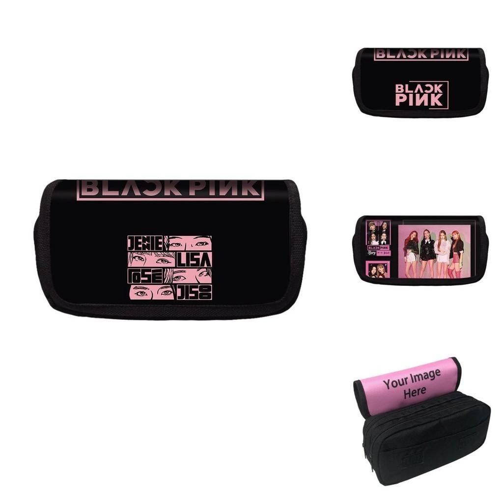 Stylish Blackpink Double Pencil Pouch Bag Large Capacity Kid Student Gift