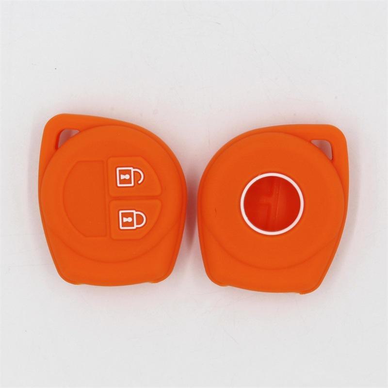 Silicone Key Bag for Suzuki SX4 2 Button Car Key - Perfect Fit for New Alto Swift, Protective Shell