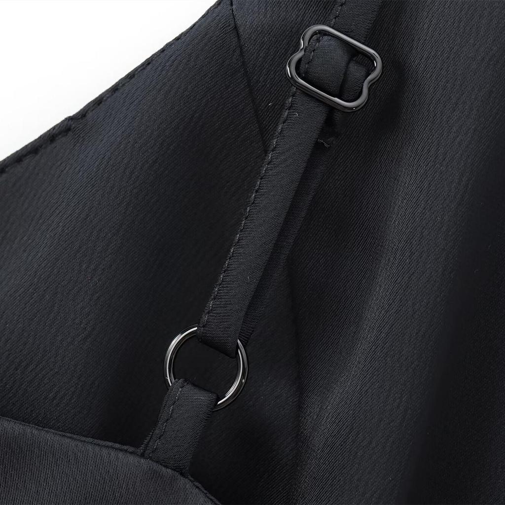 2025 Spring Women's Slim Sexy Backless Suspender Dress