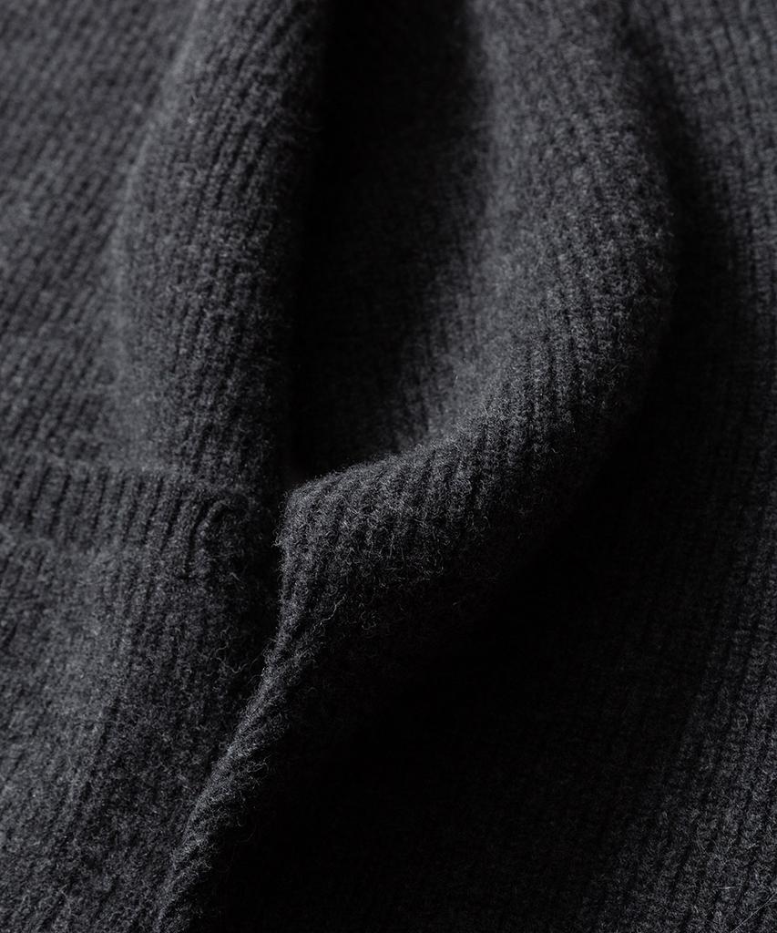 The First Floor Round Neck Cardigan - Charcoal