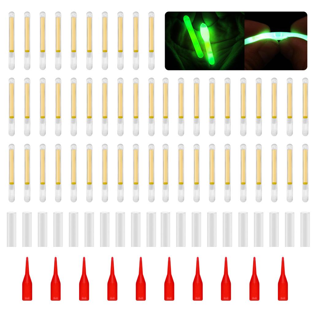 Fischerei Leuchtstab Leuchtet Spitze Leuchtende Angelrute Fihisng Grünes Fluoreszierendes Licht Rute Leuchtet Stab
