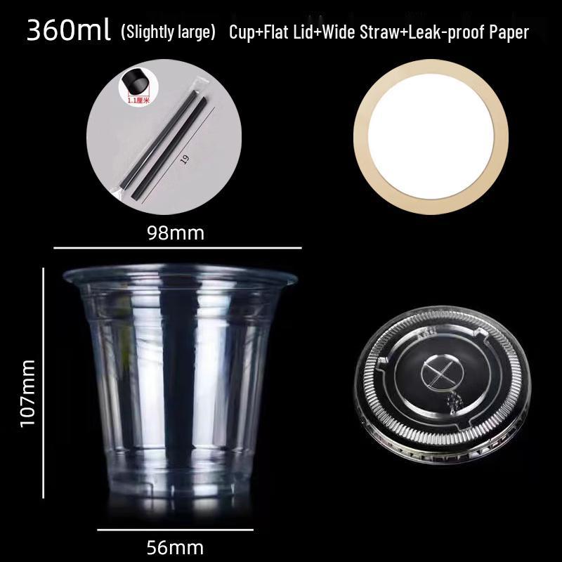 COFLYEE Thickened Transparent Disposable Drink Cups