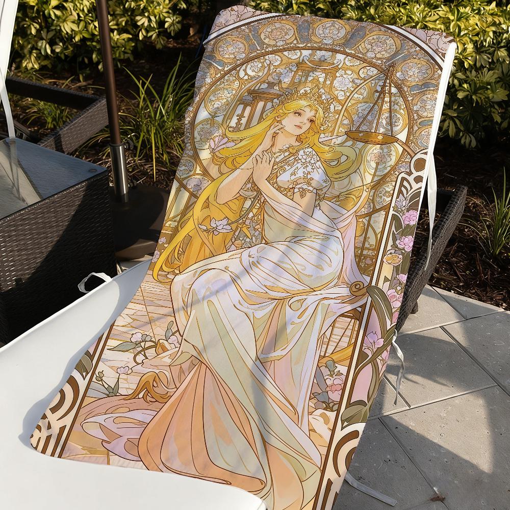 Kunst Alphonse Mucha Ästhetisches Handtuch Sport Schnelltrocknend Reise Campingausrüstung Sandfest Weich Leicht Großes Strandtuch