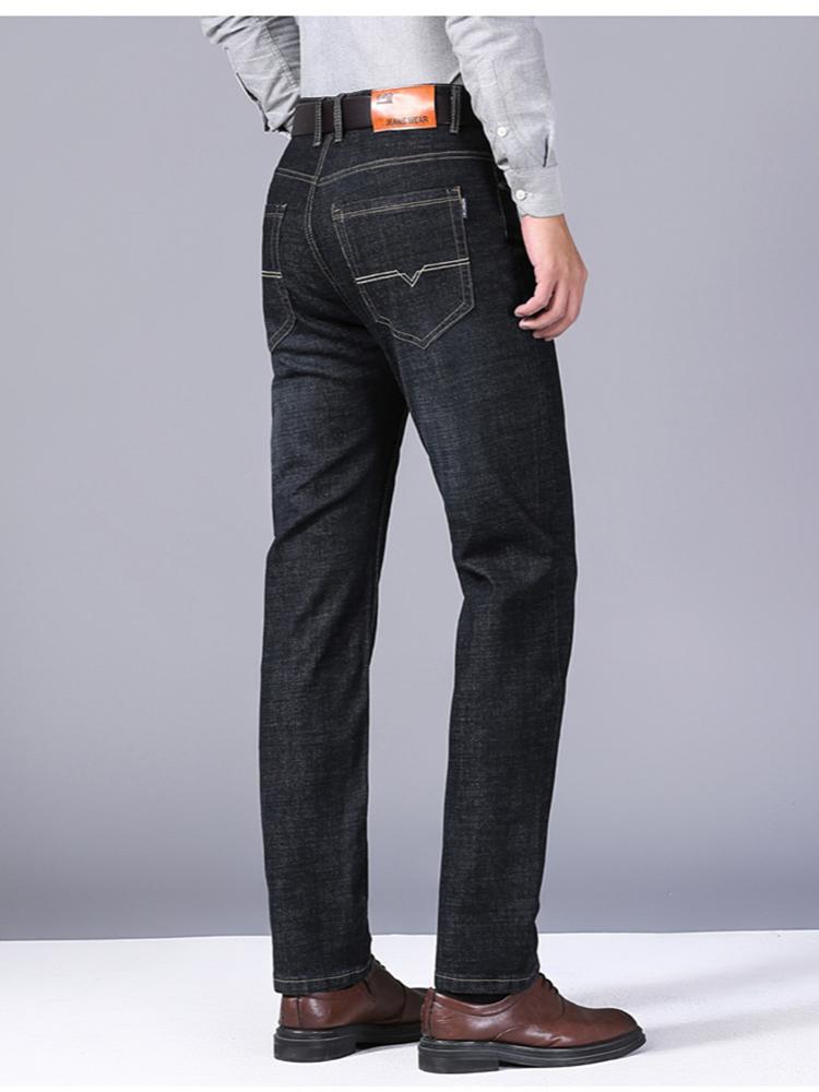 2026 NEW Men's Classic Style Casual Stretch Slim Jean Pants Male Brand Denim Trousers Black Blue Fashion Business Jeans