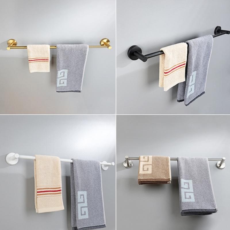 Not Drill Installation Extendable Towel Brackets Steel Bathroom Towel Rack Strong Grip Suction Cups Strong for Home Use