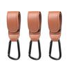1/2/3/6 ks Háček na kočárek pro miminko Přenosný Suchý zip z umělé kůže Věšák na tašku na pleny, nákupní tašku Všestranný Klip na kočárek Popruh Příslušenství ke kočárku
