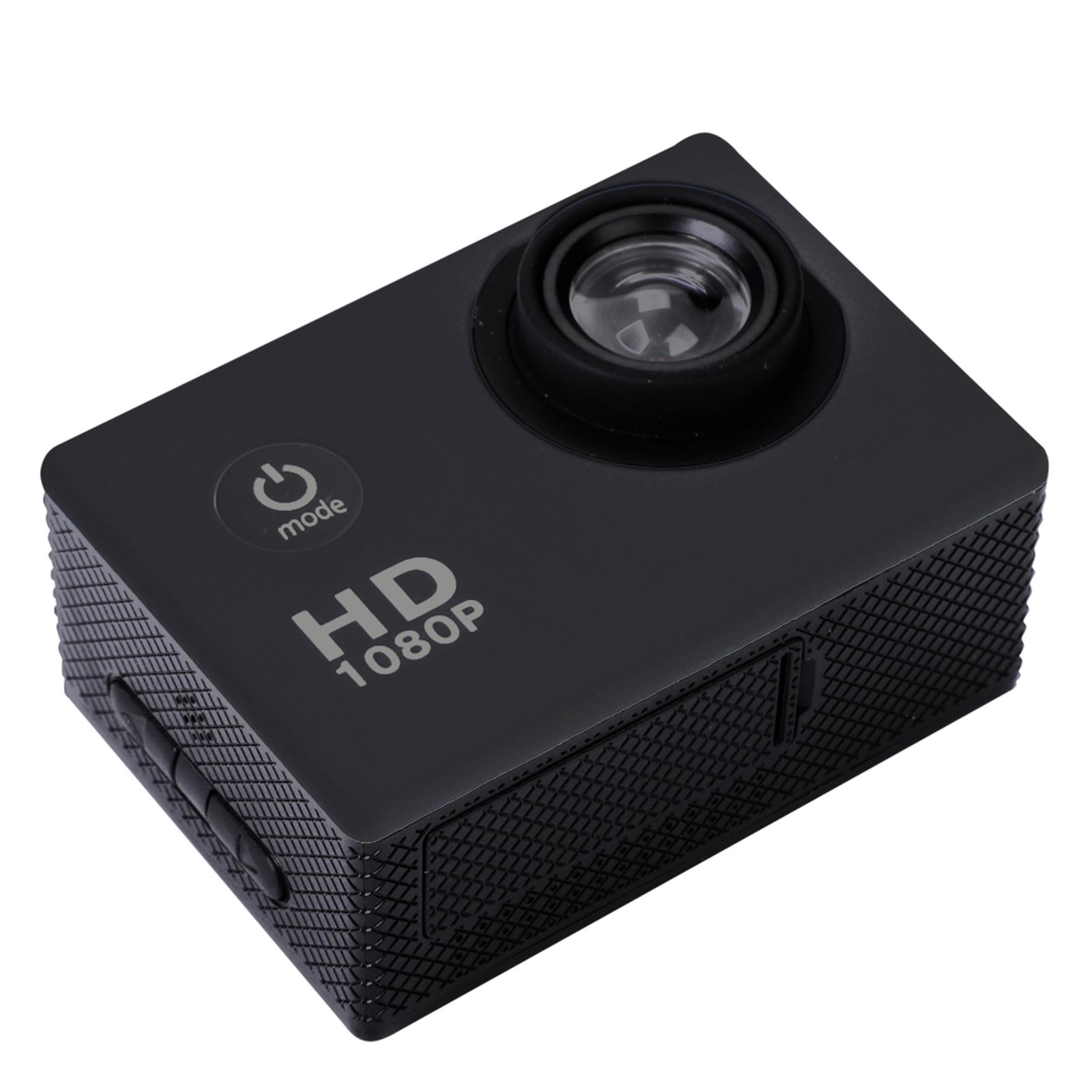 

Вулична водонепроникна спортивна HD 1080P камера високої роздільної здатності DV відеокамера (Чорний) чорний