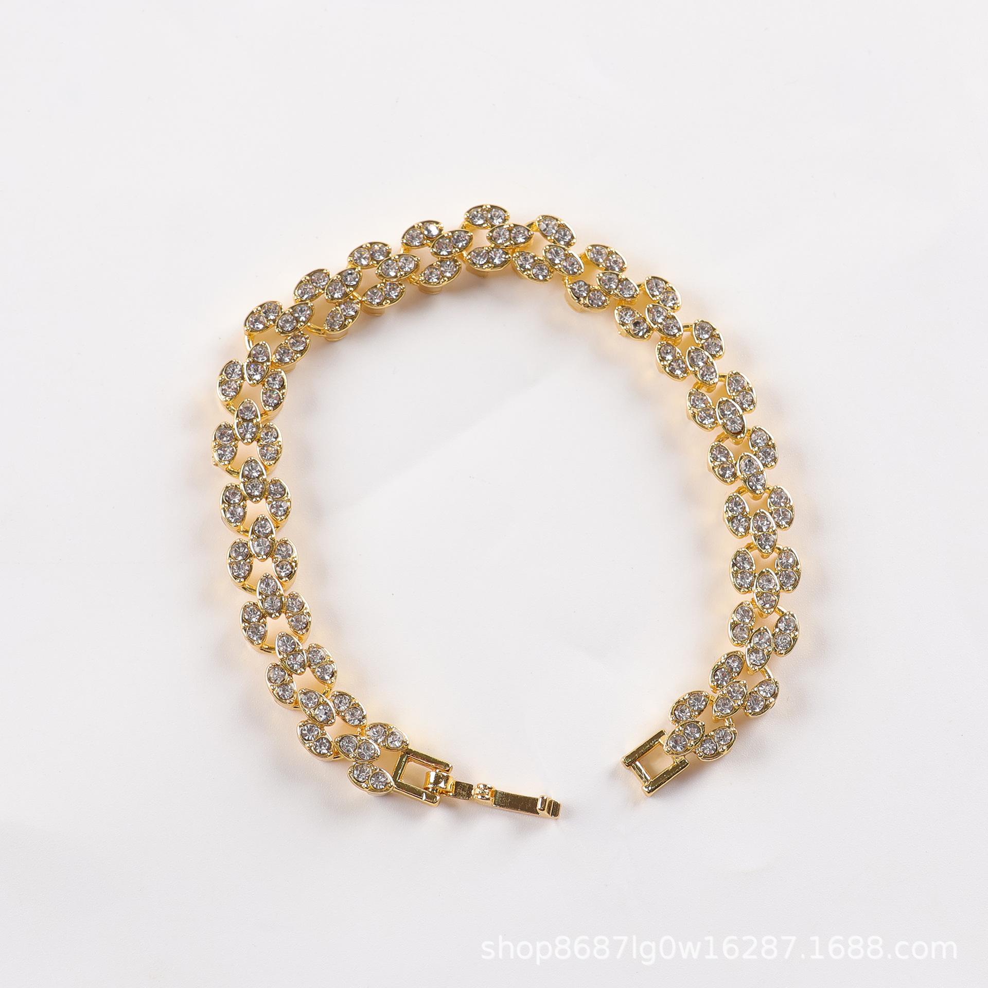 New popular Gypsy rhinestone luxury watch, steel belt row diamond exquisite watch bracelet combination