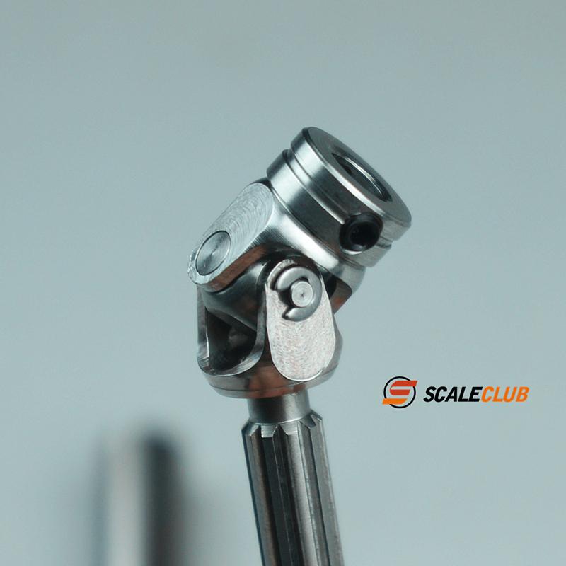 SCALECLUB Metal Stainless Steel Driveshaft CVD Universal Joint For Tamiya 1/14 Towing Truck/Dump Truck 1/10 Crawler Model Parts