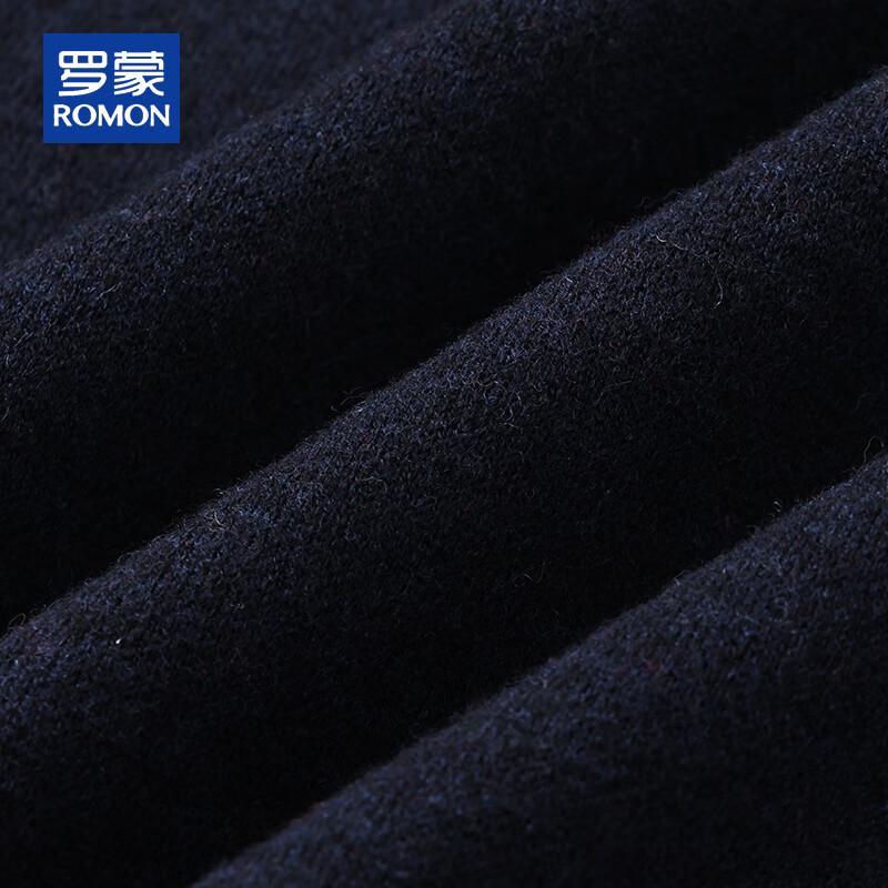 Romon Men's 100% Pure Wool Half-High Collar Pullover Sweater