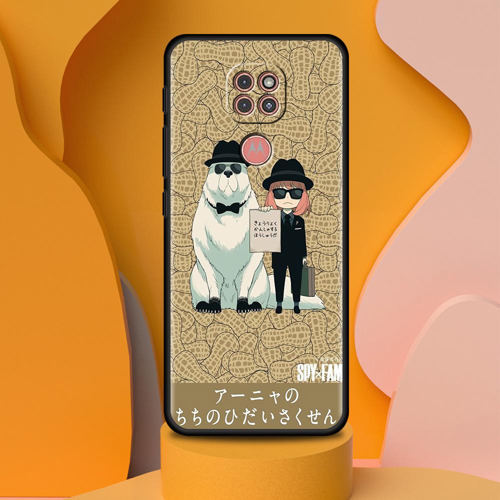 Pouzdro pro Motorola G30 One Fusion Plus G9 Play G8 Power Lite Hyper G Stylus Edge Pro E6s G60 G50 Kryt na telefon SPY FAMILY Anime Sac