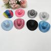 Holographic Neon Glitter Mini Cowboy Hat Western Theme Party Decoration Shiny Prop for Birthday Festival Events