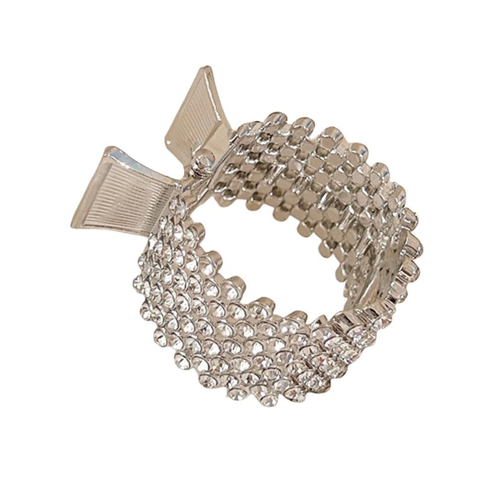 Full Diamond Rhinestone Hair Clip Elegant Shark Hair Claws New Ponytail Holder  Girl