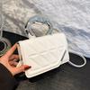 2025 New High-end Texture Versatile Small Bag, Women's Trendy Shoulder Messenger Bag, Personalized Portable Small Square Bag, Ridge Bag