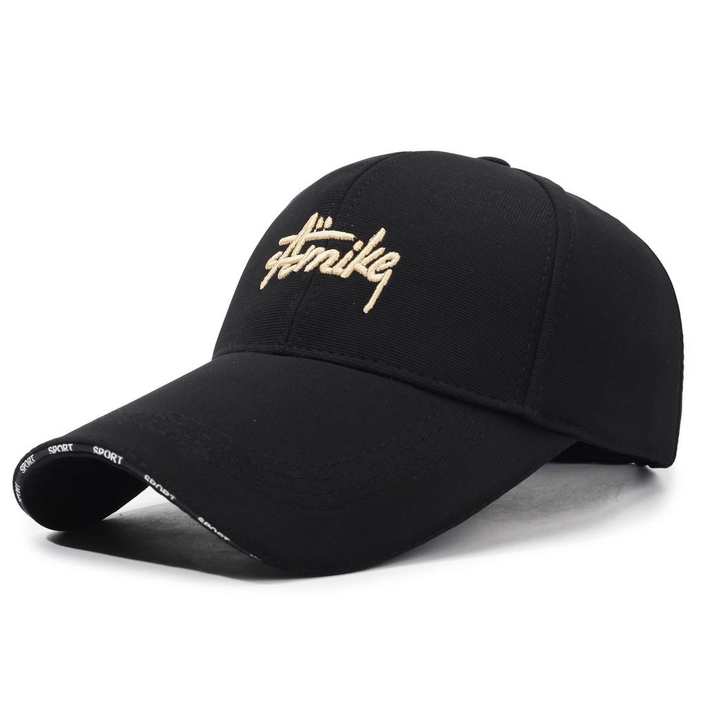 

Amike Embroidery Letter Baseball Cap Breathable Outdoor Sports Protection Sun Black Yellow