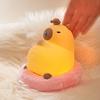 USB Rechargeable Capybara Night Light Eye Protection Soft Light Guinea Pig Night Light LED Capybara Shape Capybara Silicone Lamp