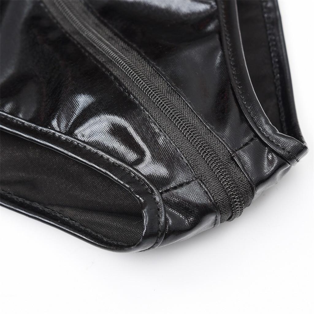 Womens Sexy Plus Size Leather Lace  Lingerie Underwear Bodysuit Sleepwear