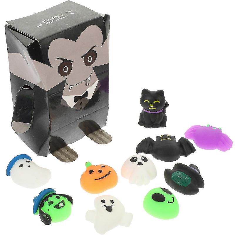 10pcs Halloween Toys Halloween Squeeze Toys Party Prank Toys Stress Reliever Anxiety Toys (random Style)