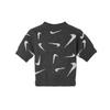 Nike Sportswear Phoenix Cozy Bouclé Printed Short Fashion Casual Knit Crew Neck T-Shirt Women T-Shirts Gray FD4287-254
