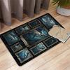 Black Marlin Collection Pattern Rug Floor Mat for Living Room or Bedroom Soft and Comfortable Carpet a Gift for Birthday and Holiday.