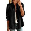 Women's Casual Long Sleeve Button Front Denim Jacket