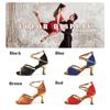 Latin Dance Shoes Women's High Heel Dance Shoes Tango Soft Bottom Dance Shoes Girls Salsa Ballroom Shoes