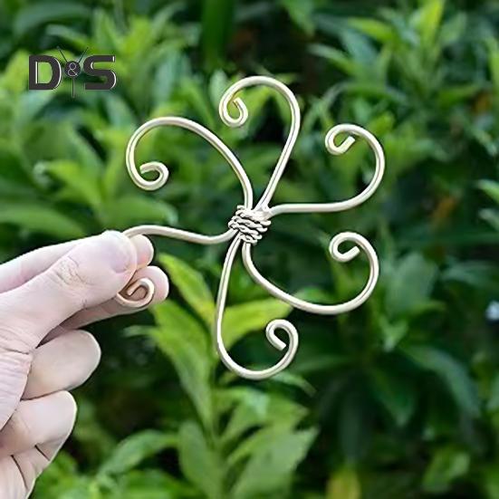 Monstera Plant Support Reusable Coated Iron Stem Holder Flower or Heart Shaped Stabilizer Climbing Plants Stem Support for Indoor Outdoor Plants