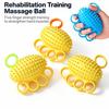 Finger-separated Finger Therapy Ball Silicone Hand Grip Strengthener  for Musicians