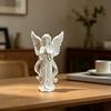 Praying Angel Figurine 3D Printed Angel Wings Statue