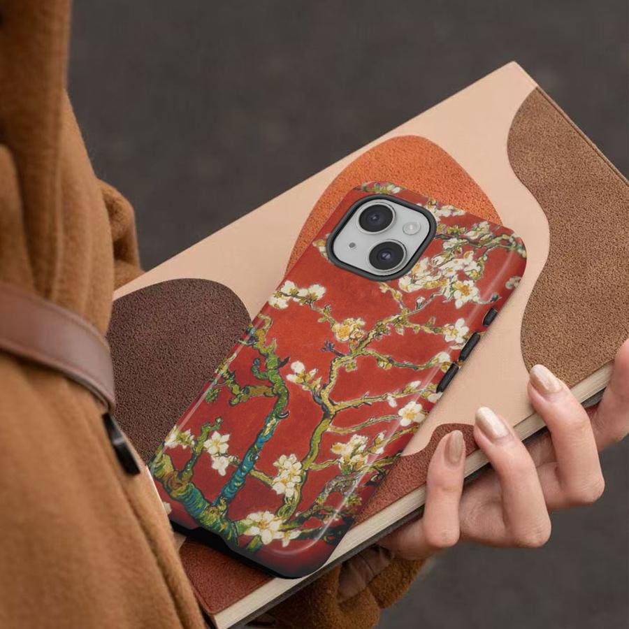 Van Gogh Still Life Flower Branches Phone Case for Apple iPhone 17 XS XR 13 15 Pro Max Air 11 14 16e 12 Plus 16 Soft Cover Capa
