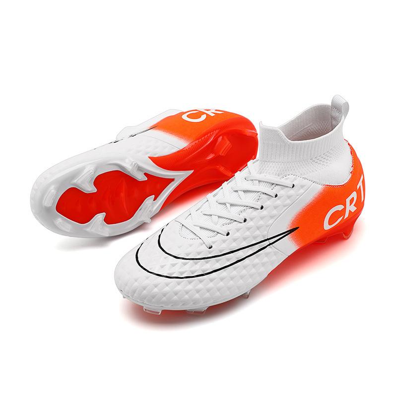 

New World Cup high-top football shoes men s and women s training shoes, teenage students broken nails and spikes 35