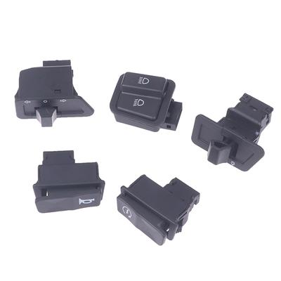 5 X Motorcycle Start Switch Horn Light Turn Signal High Low Beam Button Switch
