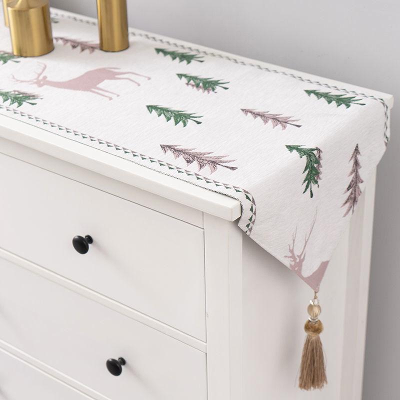 

Скатерть-дорожка для стола, пылезащитная, прямоугольная, чехлы для тумбочек под телевизор, современное украшение для дома, простая Камино де Меса, скандинавская, новое поступление 35x120cm