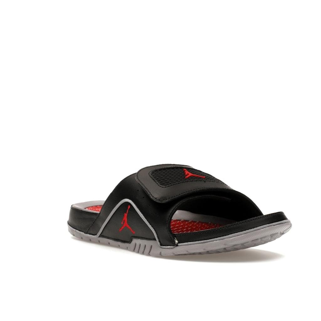 Air Jordan Jordan Hydro 4 Retro Slide Black Cement Men Sneakers Cement-Grey Fire-Red 532225-060