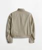 LMOOD Underlay Cotton Harrington Jacket Ash Beige