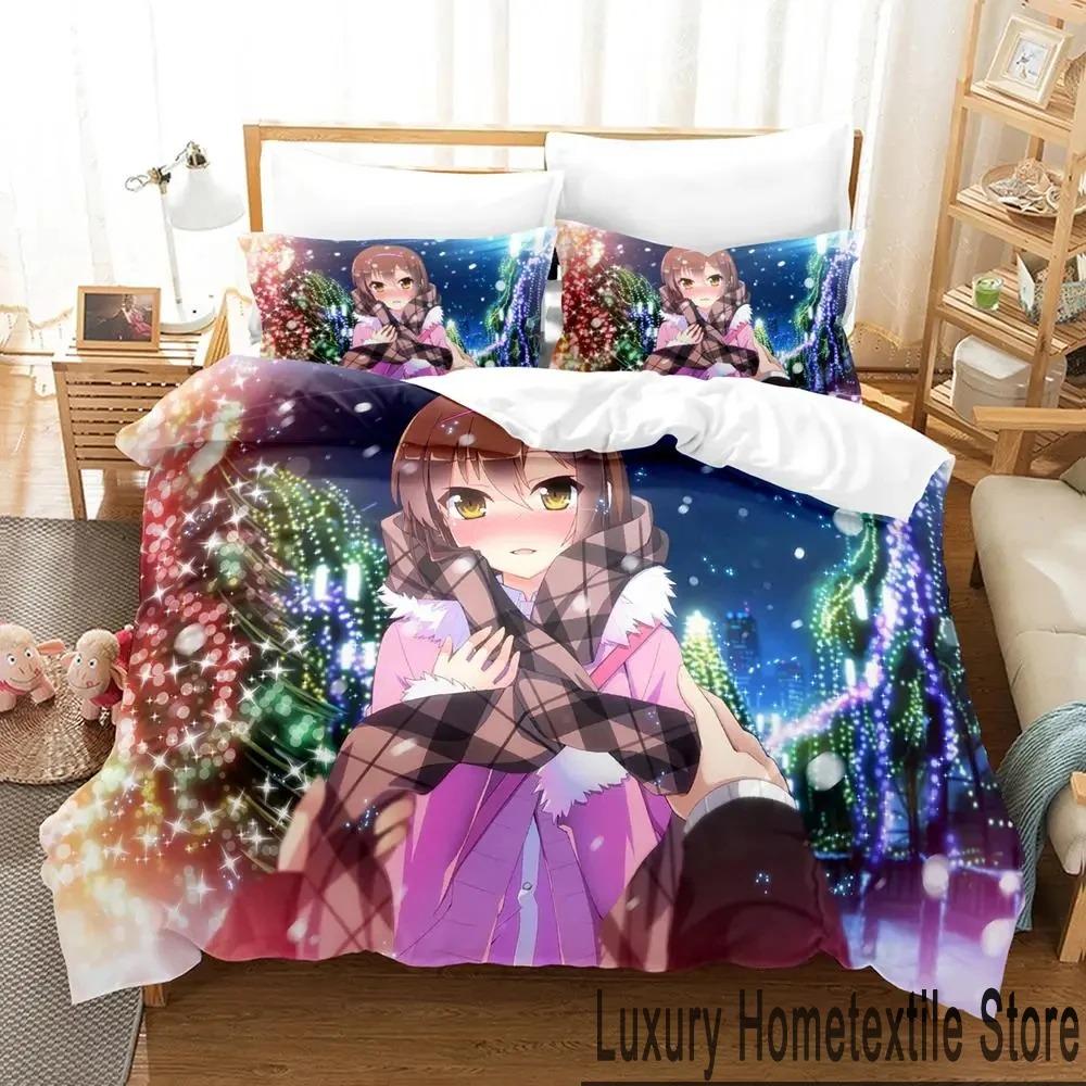 Anime The Pet Girl of Sakurasou Mashiro Shiina Bedding Set Boys Girls Twin Queen King Size Duvet Cover Pillowcase Bed boys Adult