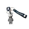 Cute Pop-Eyed Giraffe Keychain - Cartoon Animal Epoxy Bag Pendant