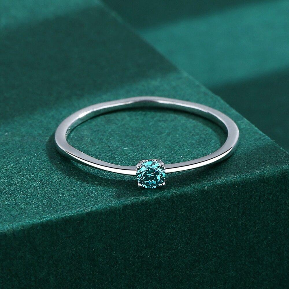 Classic Paraiba Round Emerald Sterling S925 Silver Couple Ring For Women Sapphire  Engagement Anniversary Gift Jewelry