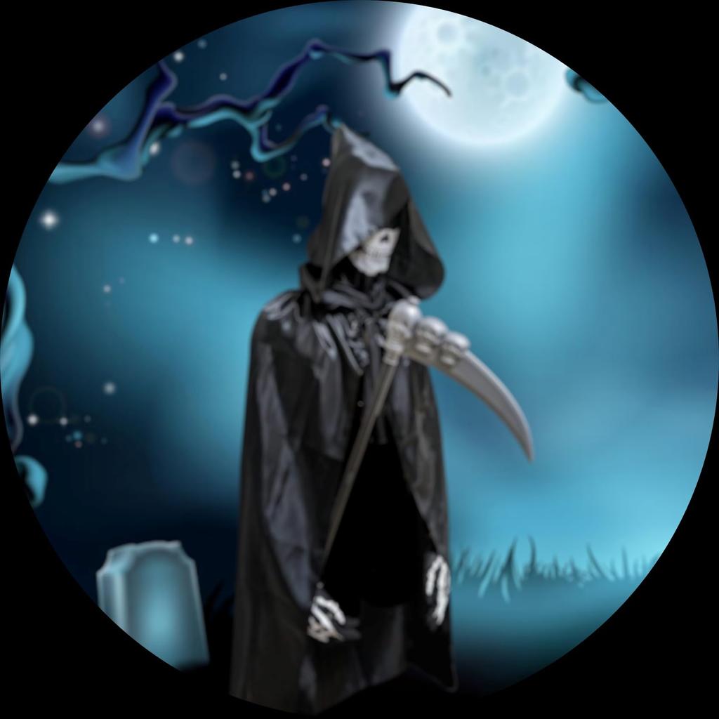 APOSITV Grim Reaper Cosplay Costume for Devil Halloween Includes Cape and Scythe Men, Costume, Costume, 4-Piece Set,