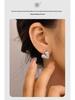 Luxurious Zircon Heart-Shaped Copper Alloy Stud Earrings for Women